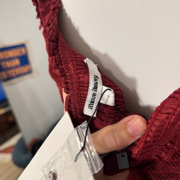 NWT Maison Amory Charlotte Dress in Cherry Jewel - Picture 6 of 9